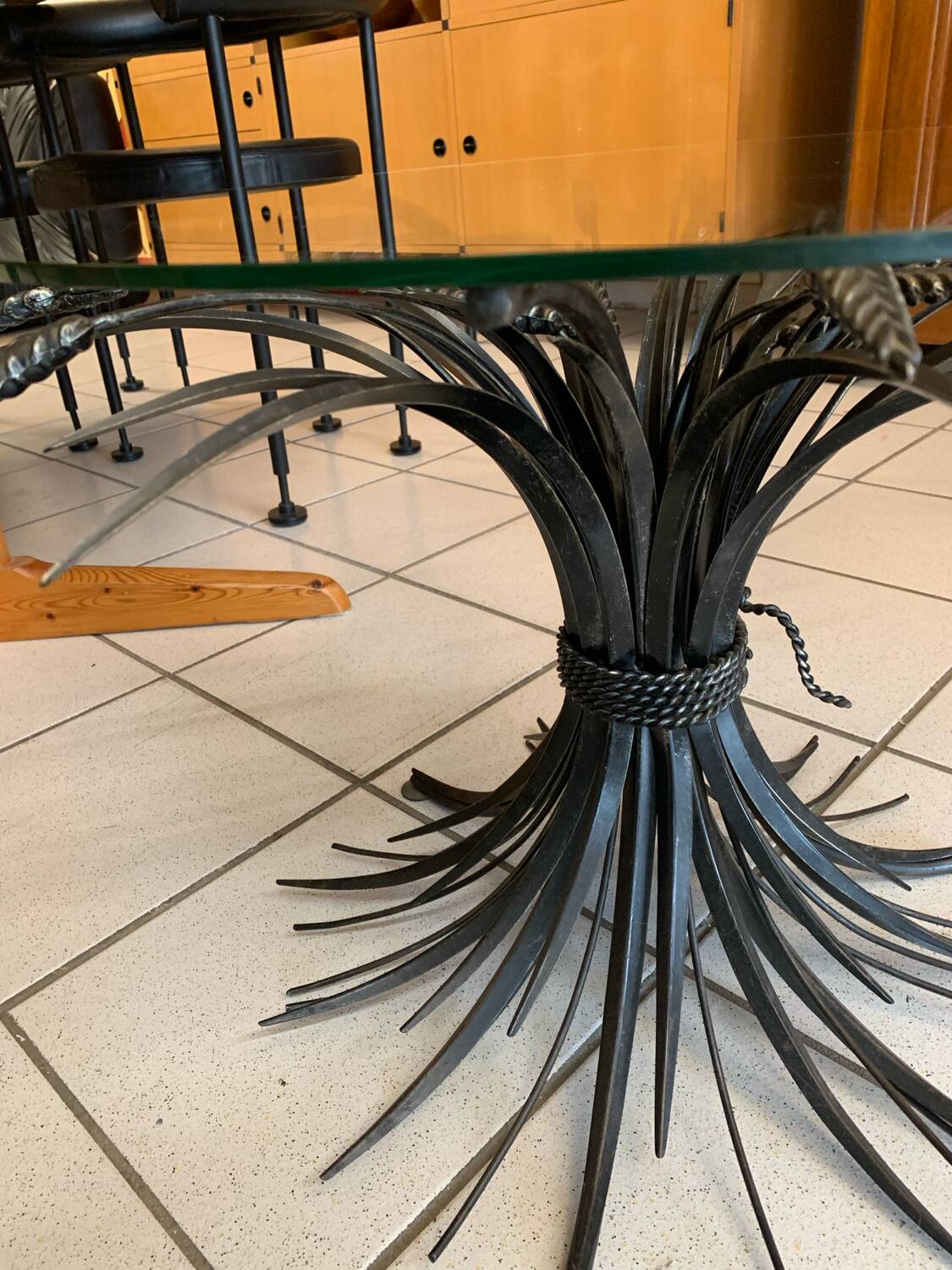 Robert Goosens CocoChanel Cornflower Coffee Table Circa 1970