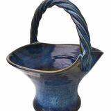 Basket pot cover, Vintage ceramic