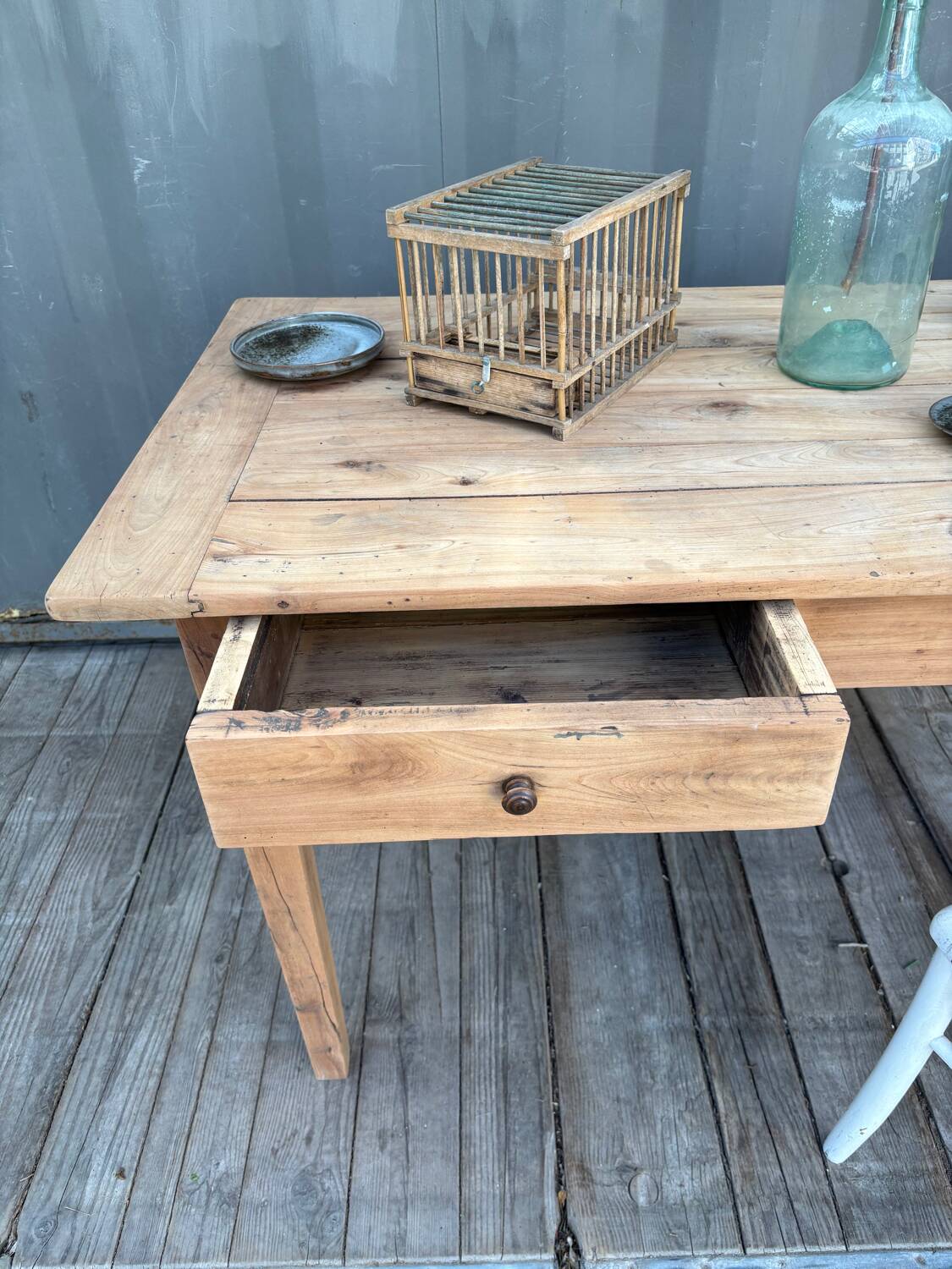 Old farmhouse table