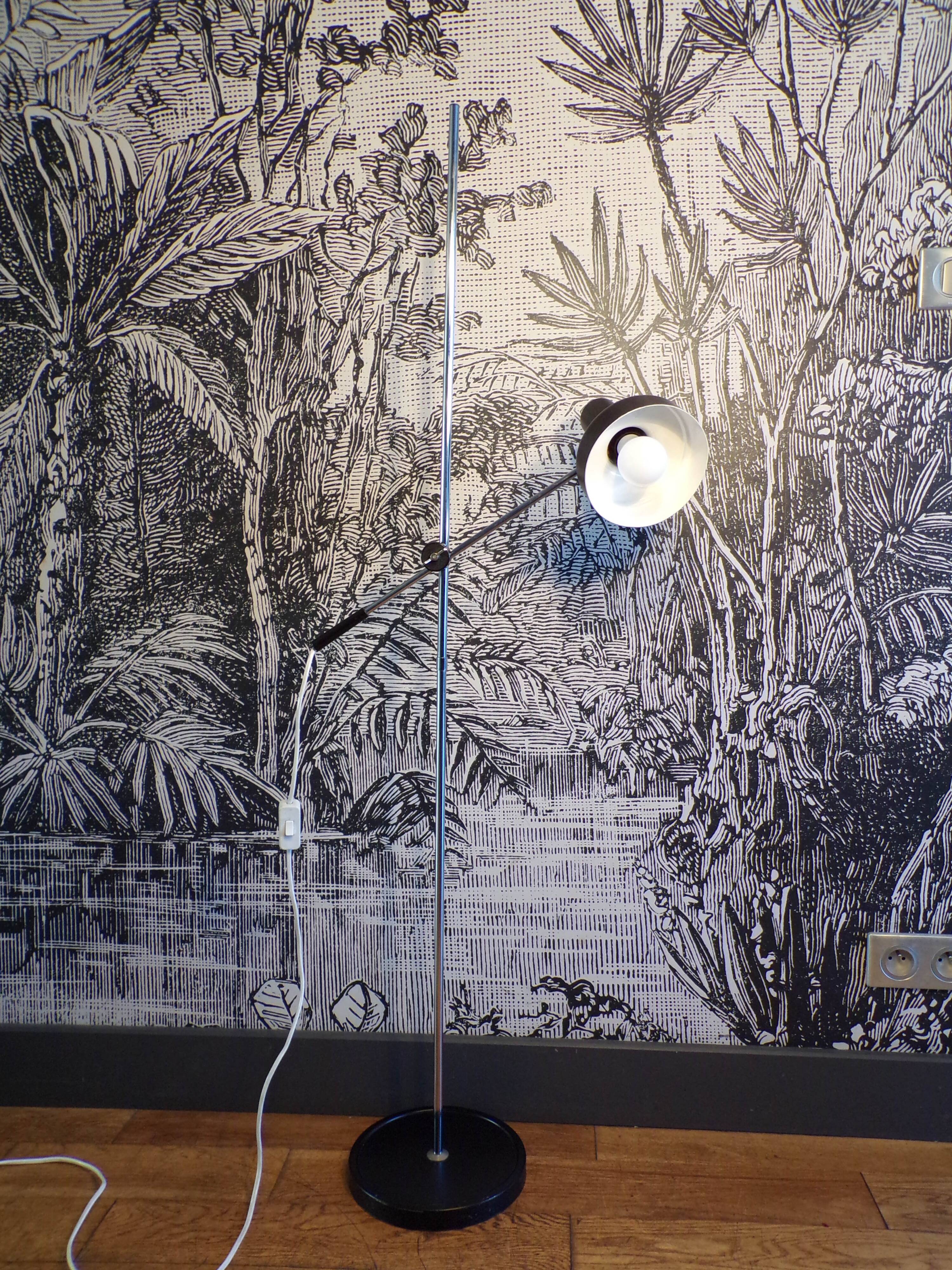 Vintage pendulum floor lamp