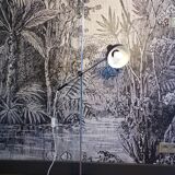 Vintage pendulum floor lamp