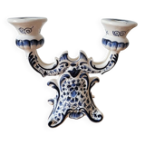 2-light Delft chandelier