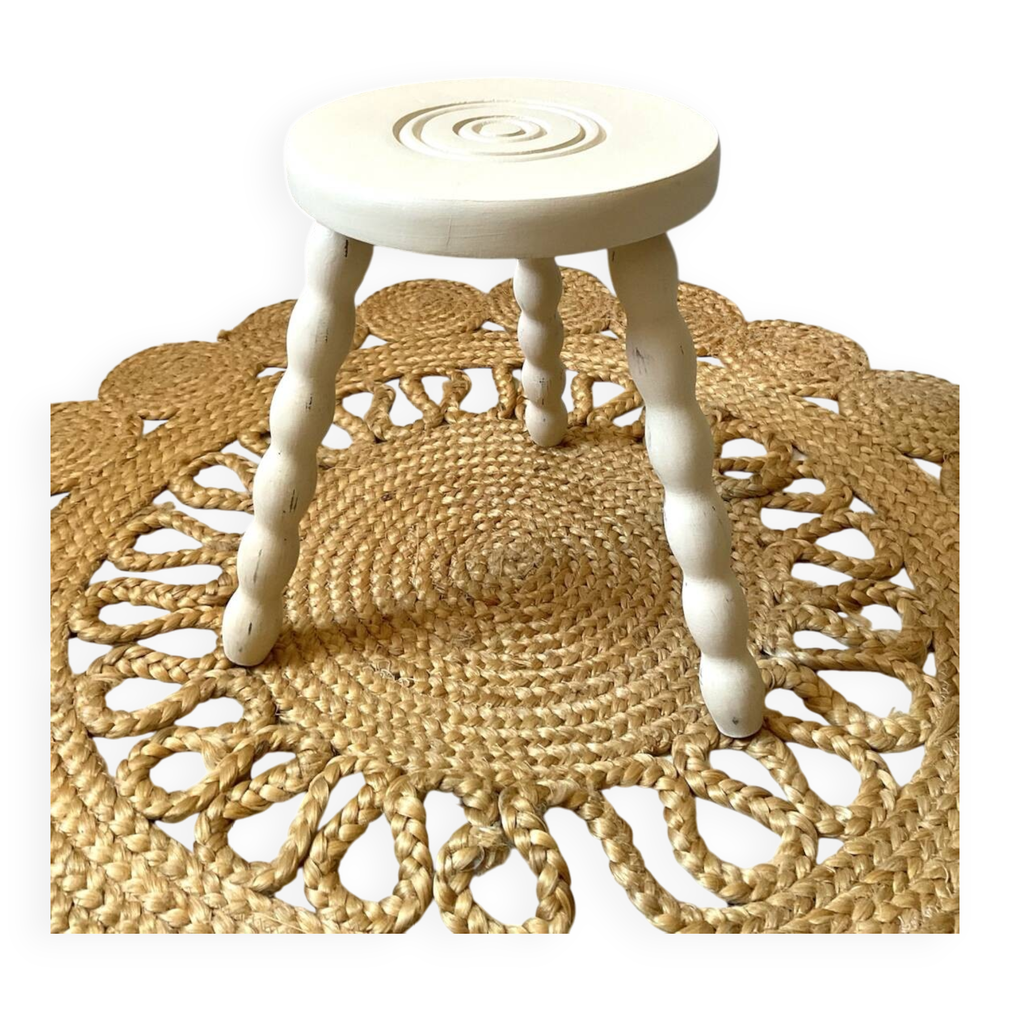 Tabouret tripode vintage