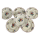 Set of 6 deep plates "Agreste" Sarreguemines, 20th century