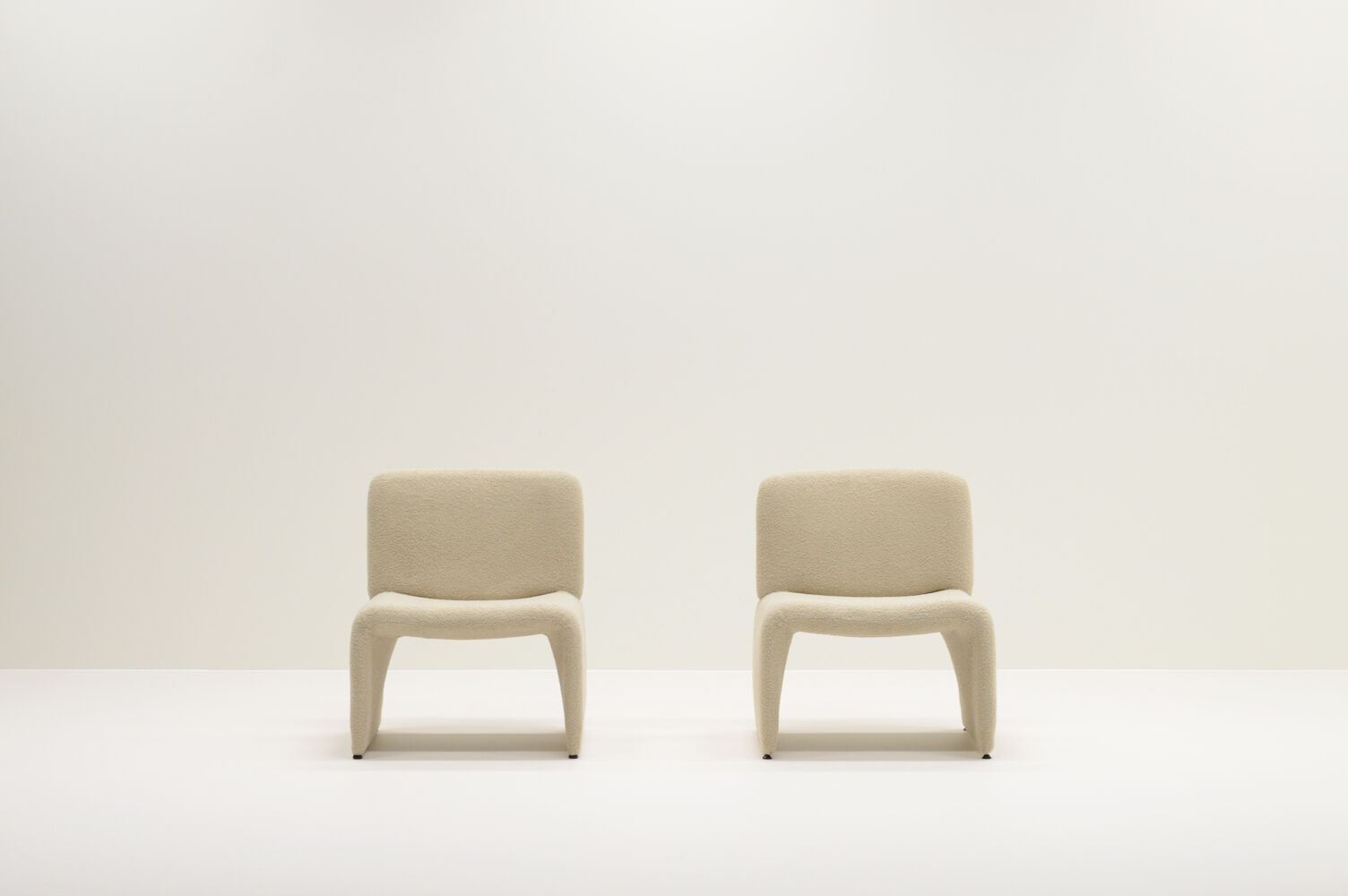 Set of 2 teddy armchairs 70s Italy