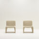 Set of 2 teddy armchairs 70s Italy