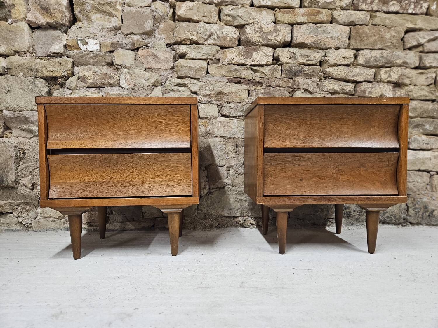 Paire de table de chevet Johnson Carper, 1960