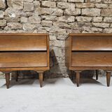 Pair of JOHNSON CARPER 1960's night tables