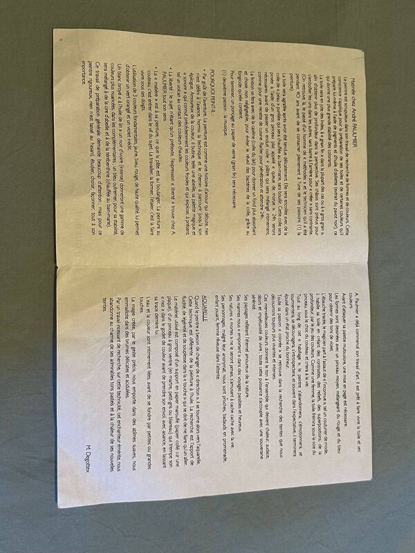 Tableau d'André Paulmier