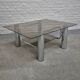 Vintage italian chrome coffee table -1970's