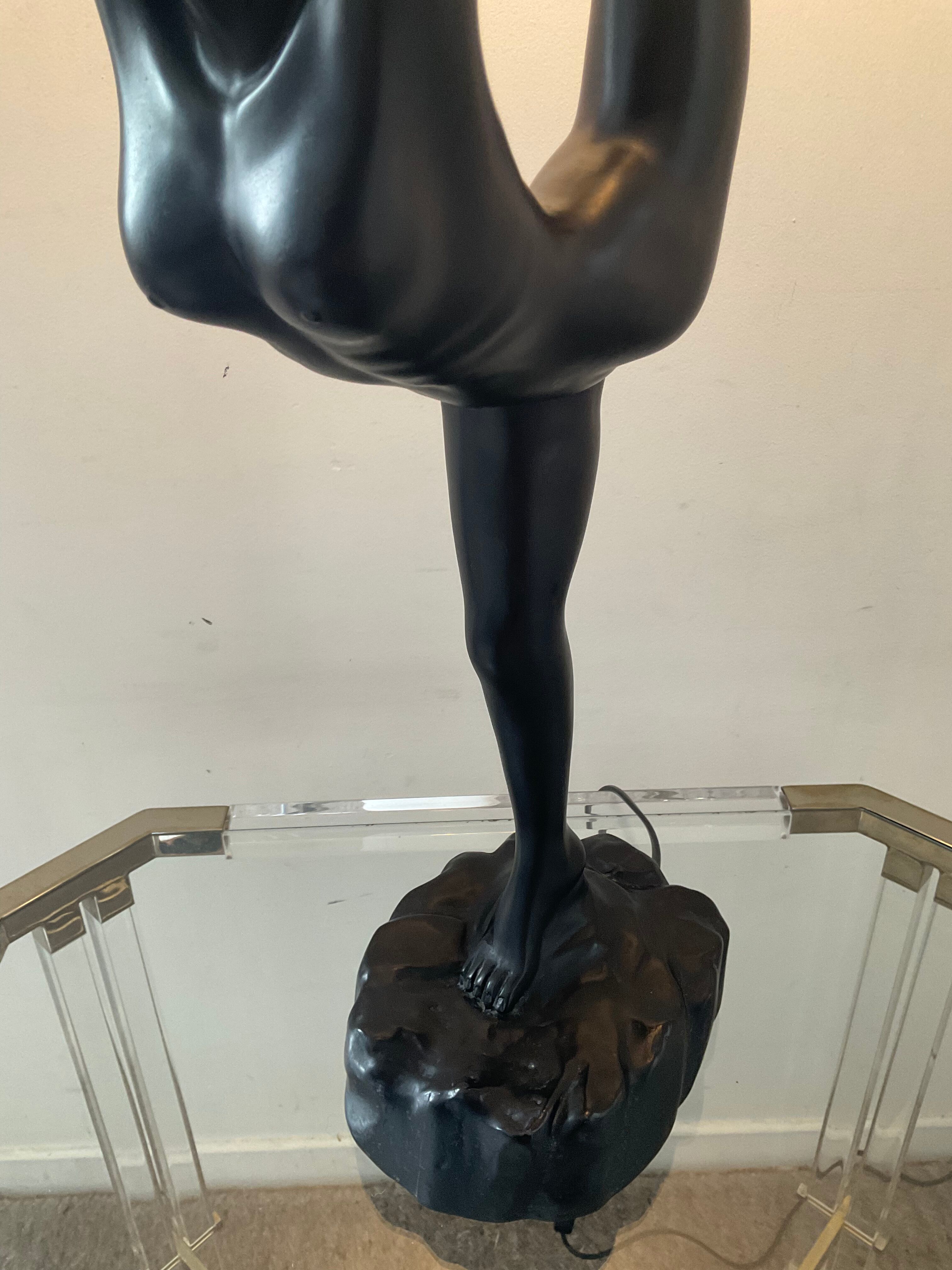Vintage lamp Dancer of the 70s-80s Art Deco style