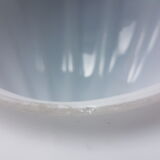 Glashutte Limburg - opal glass shell wall lamp / sconce vintage, 1960s 1970s Germany