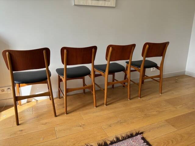 4 Boltinge Mobelfabrik model 62 chairs - Denmark, 1950s