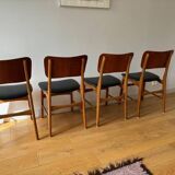 4 Boltinge Mobelfabrik model 62 chairs - Denmark, 1950s