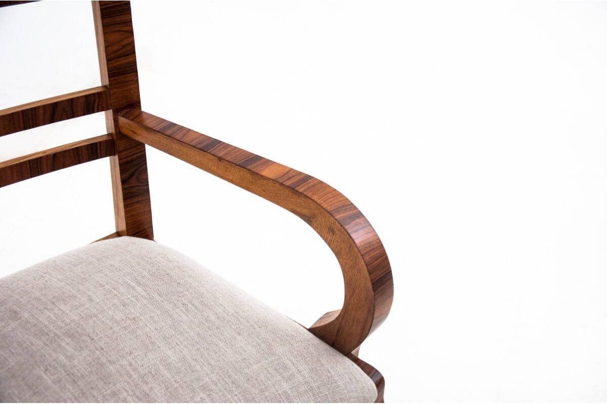 Fauteuils Art Déco, Pologne, années 1930. Après rénovation.