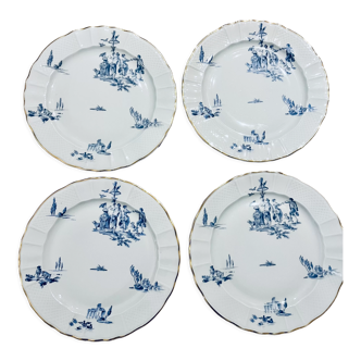 4 assiettes Bernardaud & Co Limoges