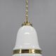 Peter Behrens “Luzette” Art Deco opaline glass pendant, Germany, 1930s