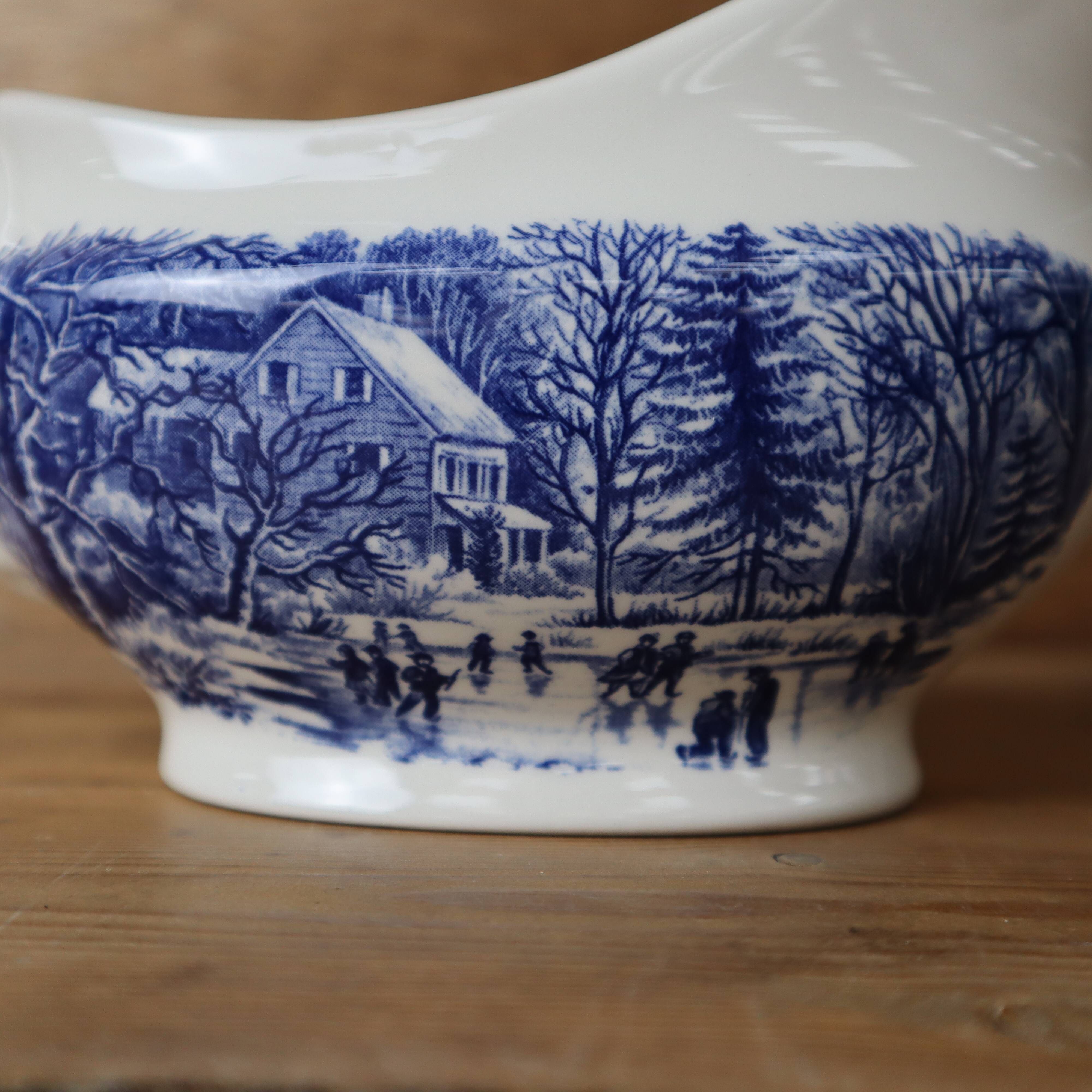 Old English Churchill "early winter" sauce boat