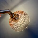 Vintage pink glass lampshade - tableware collection