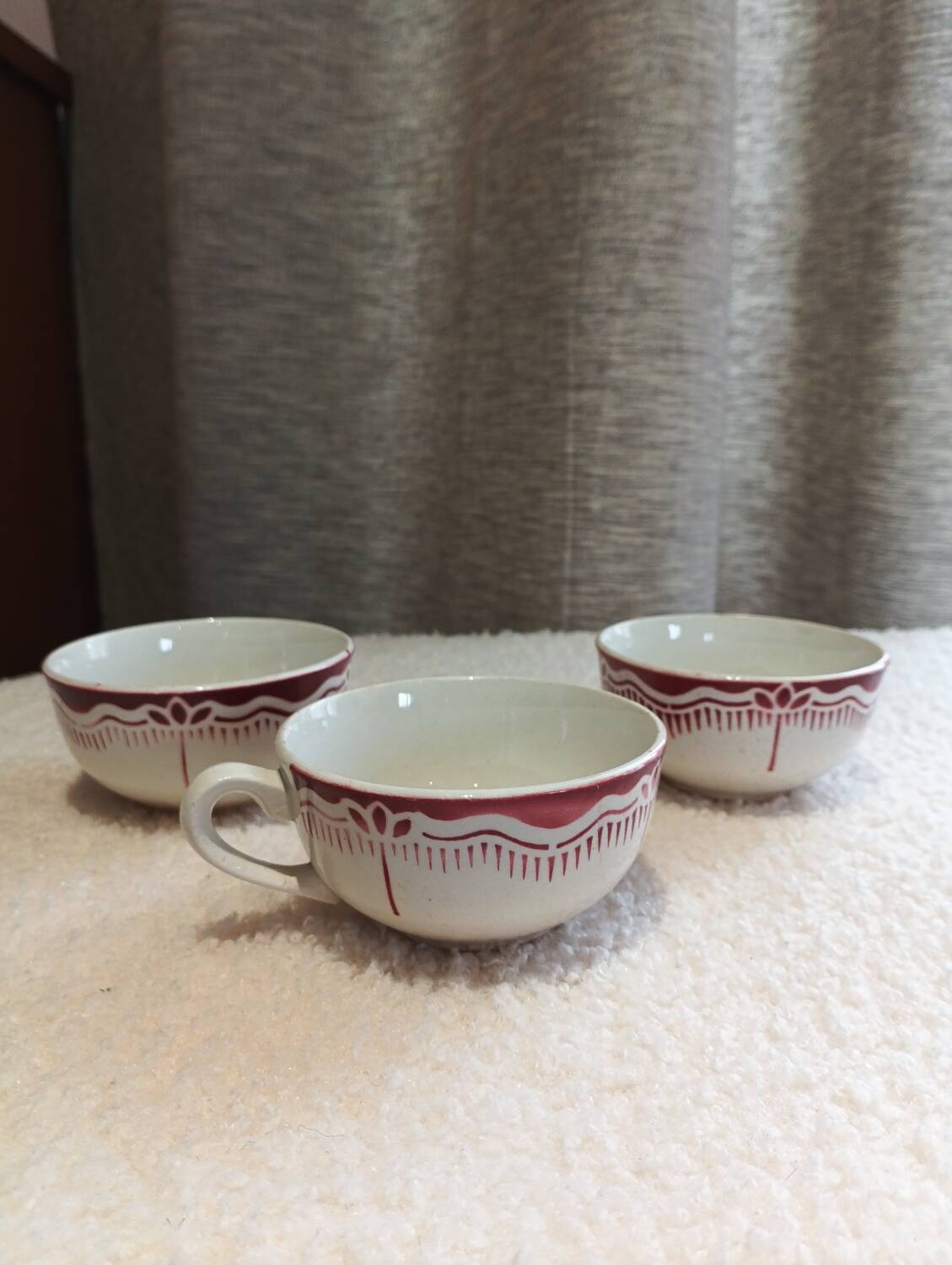 Antique Sarreguemines cups