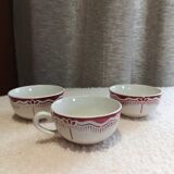 Antique Sarreguemines cups
