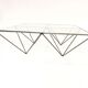 Table low vintage 60s/70s design steel wire