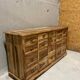 Converted workshop cabinet with 20 drawers