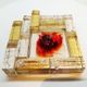1950s rare large ashtray / sculpture in hand-blown artistic Murano glass attributed to Toni Zuccheri.