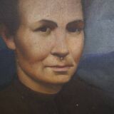 Portrait Oil on canvas Modern spirit signed Magisson 1930