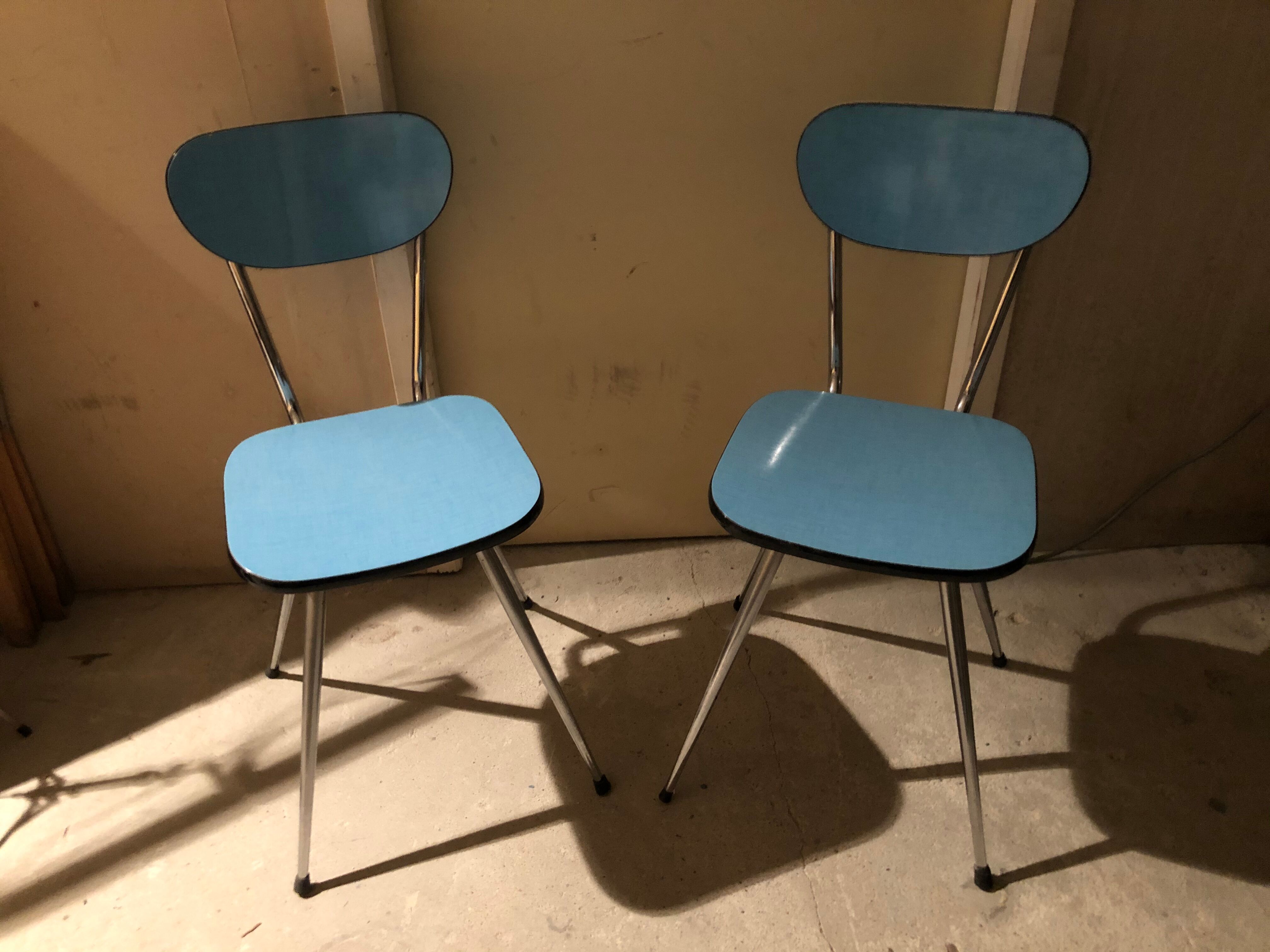 Pair of Formica chairs