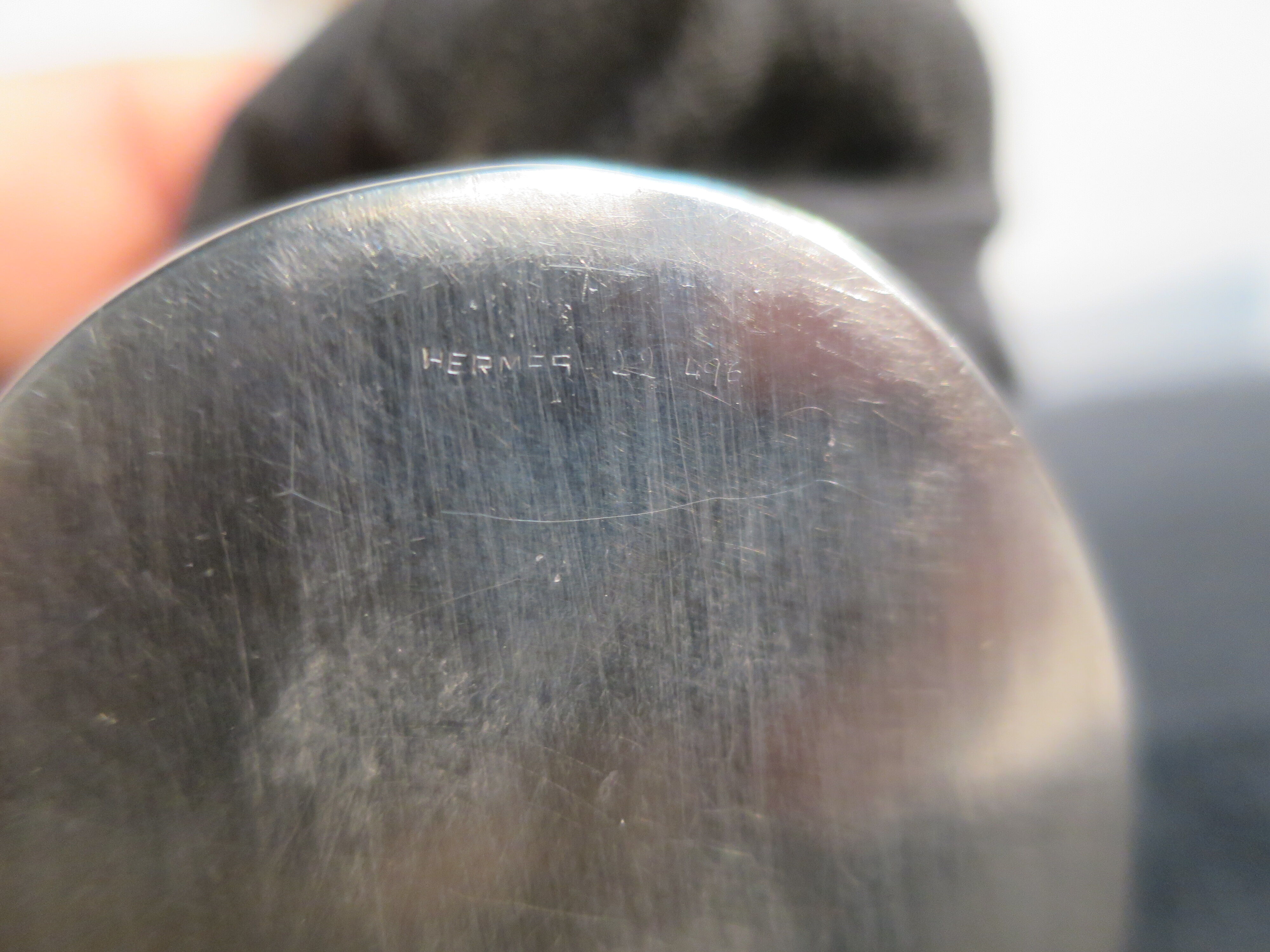 Silver Hermes lighter "Bambou"