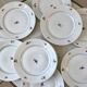 Set of 8 dessert plates Made in France registered model "Czech" years 50-60