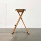 Tabouret pliant italien postmoderne de Enolinea, années 1980