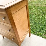 Scandinavian style 3-drawer chest of drawers, compass feet, from the 50s/60s
