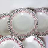 6 vintage deep plates from Céranord St Amand 220505