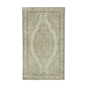 Tapis beige ancien fait à la main 170 cm x 292 cm