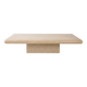 Jean Claude Mahey coffee table in speckled resin and wood, 1970s.