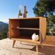 Vintage sideboard with compass feet