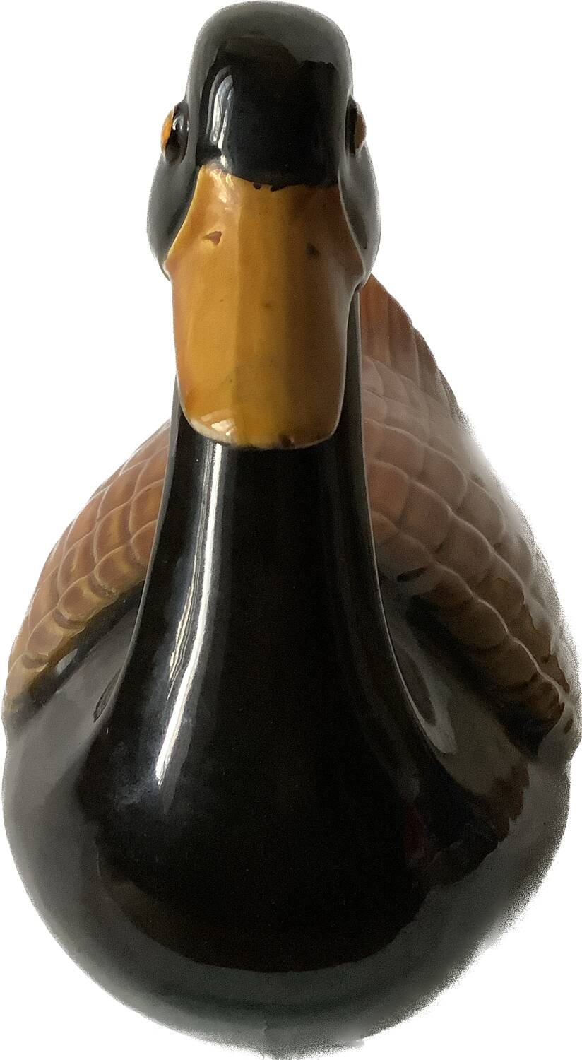 Large vintage ceramic duck