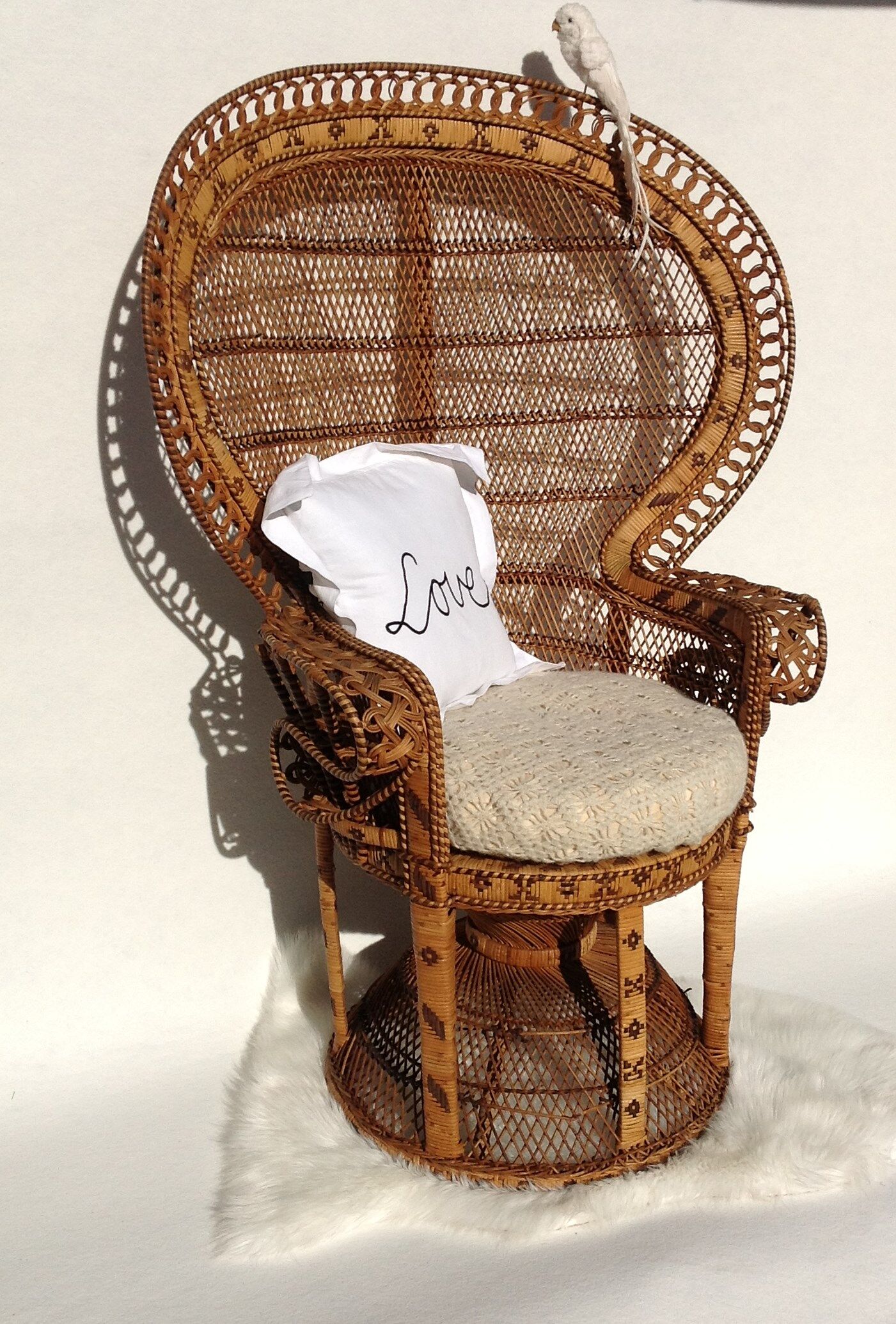 Fauteuil Emmanuelle en rotin
