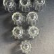 Liquor cabaret - Art Deco - Blown and cut crystal, mahogany or ebony macassar and stainless steel
