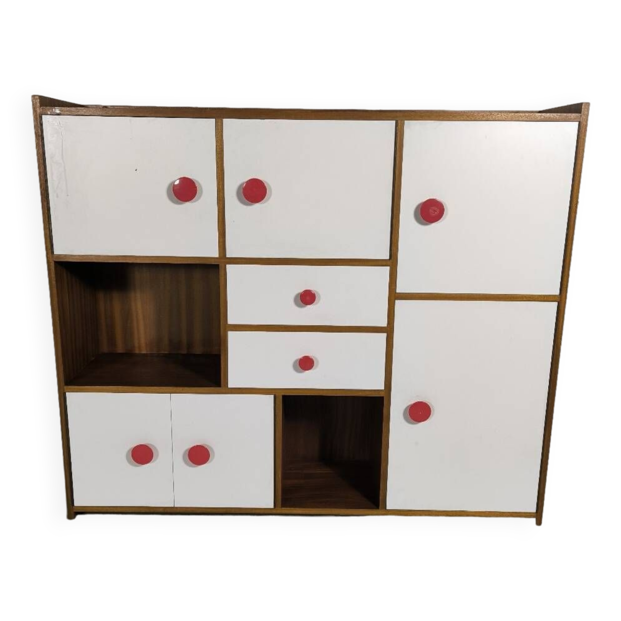 Vintage Scandinavian children's bookcase sideboard