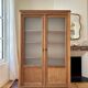 Armoire vitrée en chêne brut (rénovée)