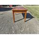 Table vintage en pin et osier