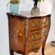 Commode style Louis xv bois et marbre