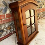 Solid wood wall display case
