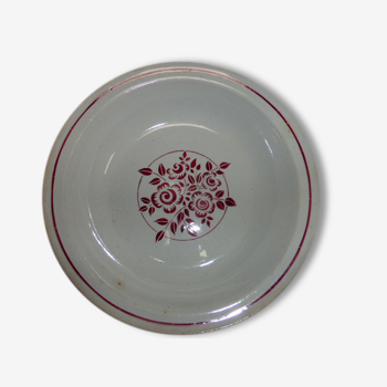 Art Deco, hbc montereau, france, red flowers Bowl