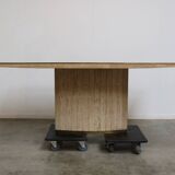 travertine table