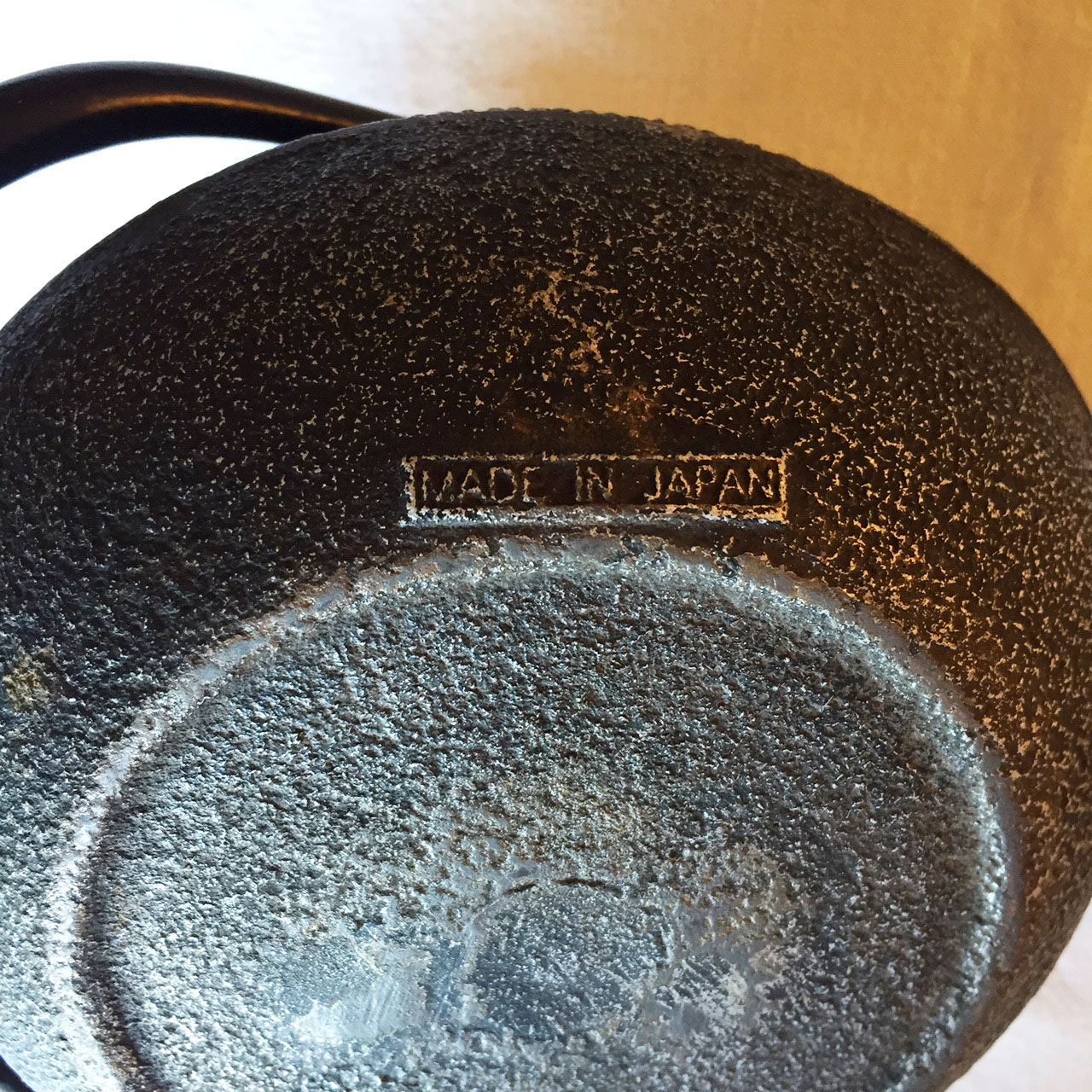 Japanese cast-glass teapot