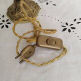 Lampe bouillotte en laiton doré style Empire 3 feux